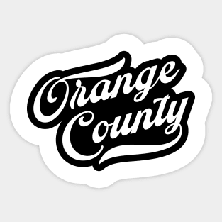 Orange County Baseball Tee Sticker